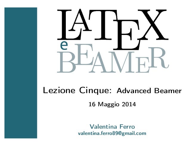 pacchetto beamer latex scaricare